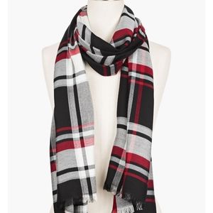Talbots Fireside Plaid oblong scarf